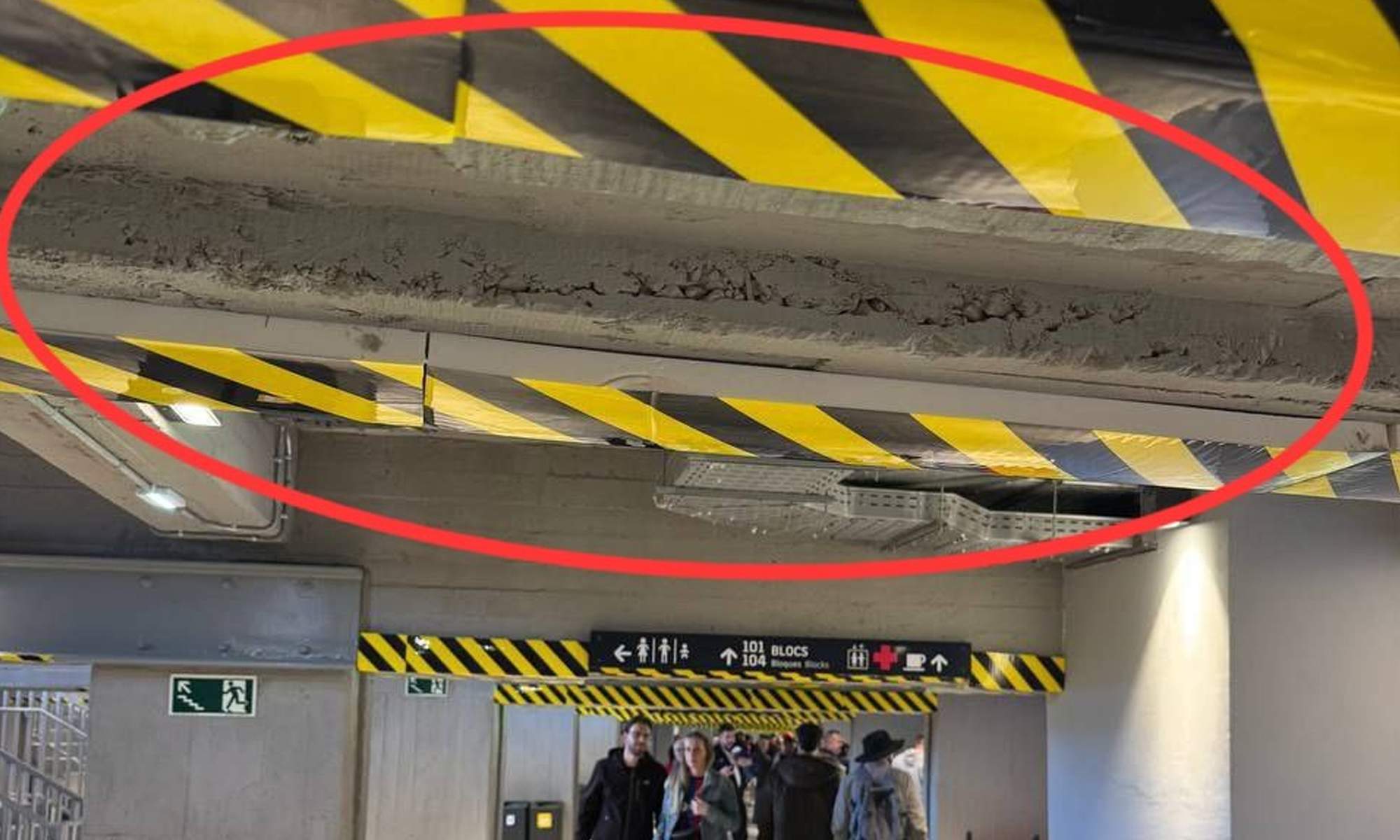 Una viga del nuevo Camp Nou.