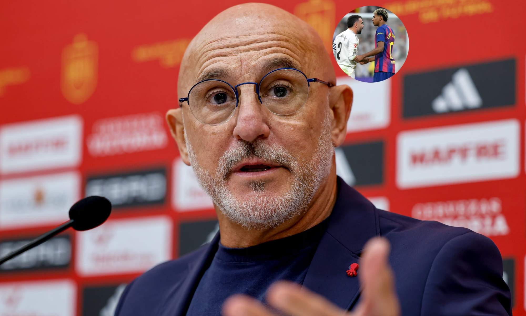 Luis de la Fuente habla sobre la tensión entre Carvajal y Lamine Yamal tras el Clásico