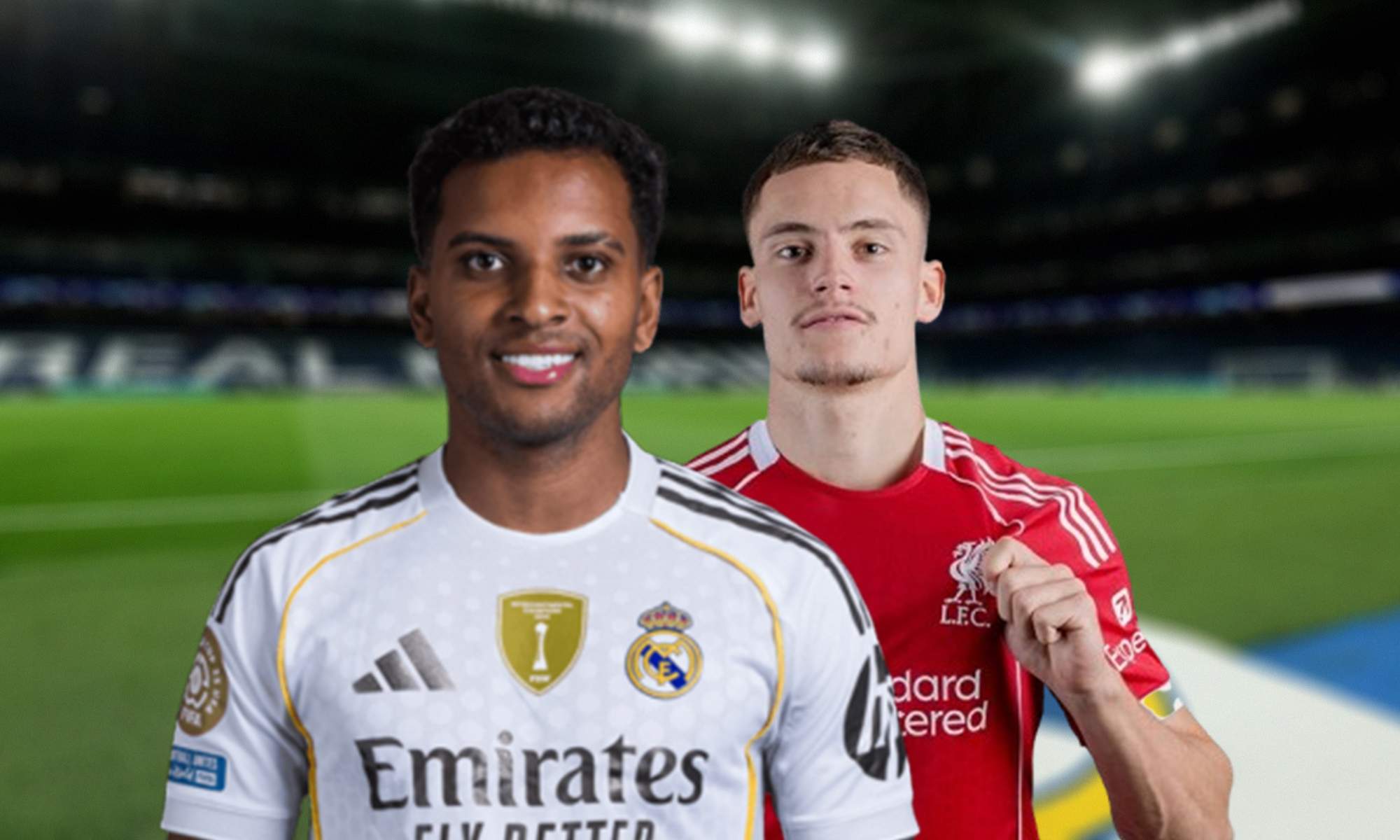 Rodrygo Goes, Florian Wirtz y el Santiago Bernabéu.
