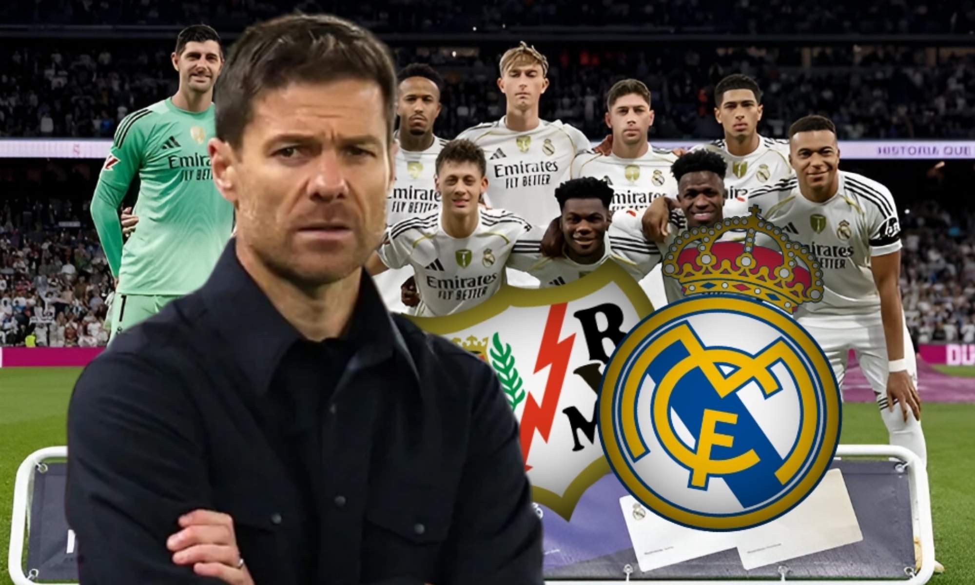 Xabi Alonso reorganiza el once titular del Real Madrid ante el Rayo Vallecano tras las lesiones y da entrada a Raúl Asencio y Brahim Díaz.