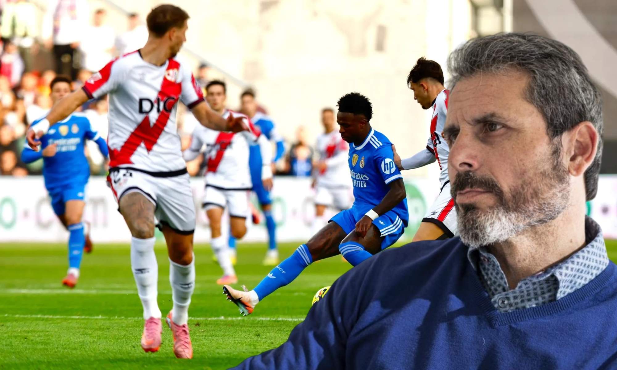 Rafa Alkorta ha sido crítico con el planteamiento final de Xabi Alonso en el partido de esta tarde del Real Madrid contra el Rayo Vallecano.