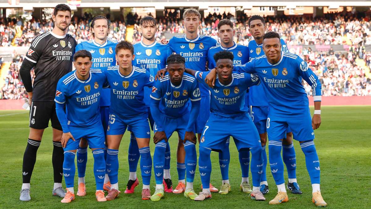Once del Real Madrid en Vallecas. 