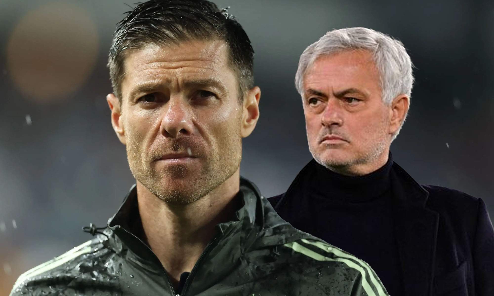 Xabi con Mourinho serios