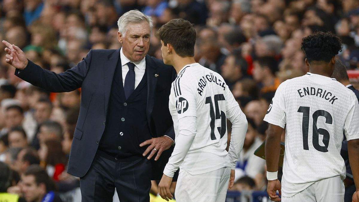 Carlo Ancelotti, Arda Guler y Endrick