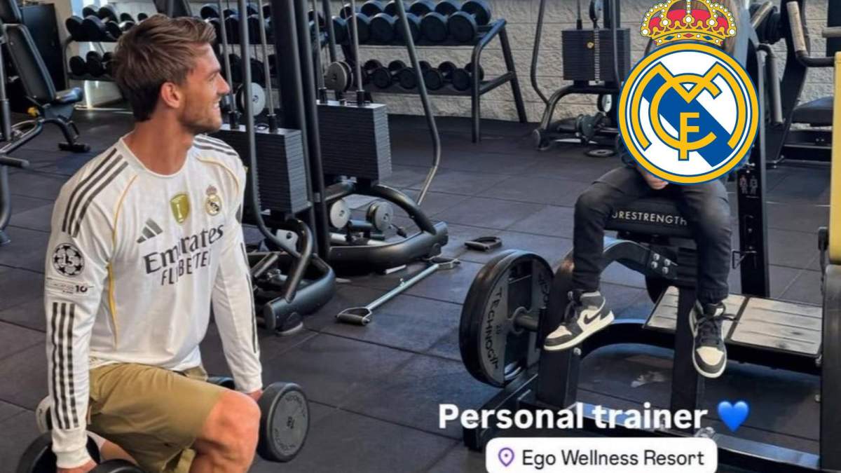 Daniele Rugani con la camiseta del Real Madrid