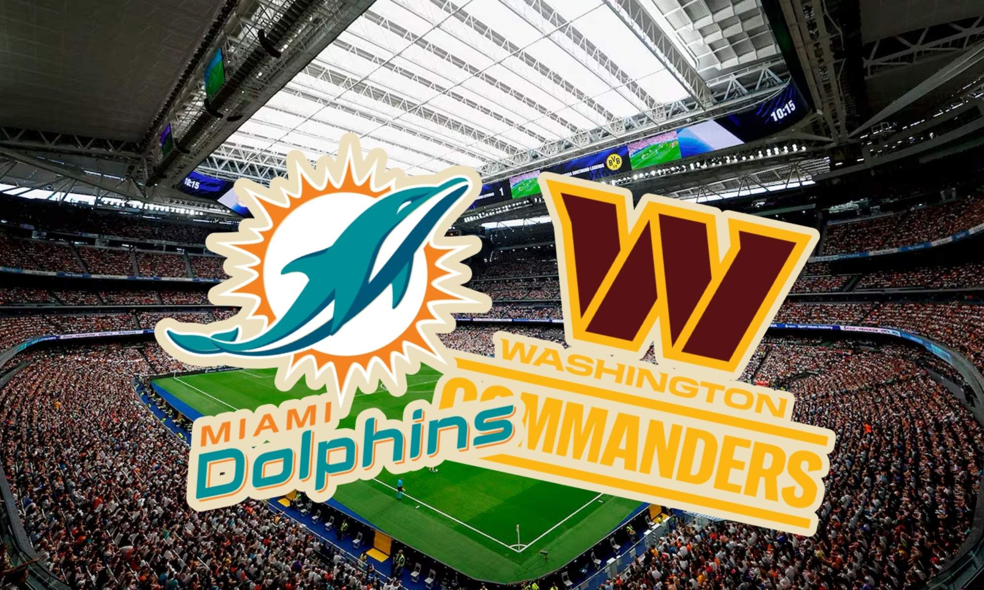 La NFL aterriza en Madrid este domingo, en el estadio Santiago Bernabéu, donde se jugarán los Miami Dolphins y los Washington Commanders, y aún hay entradas disponibles. 