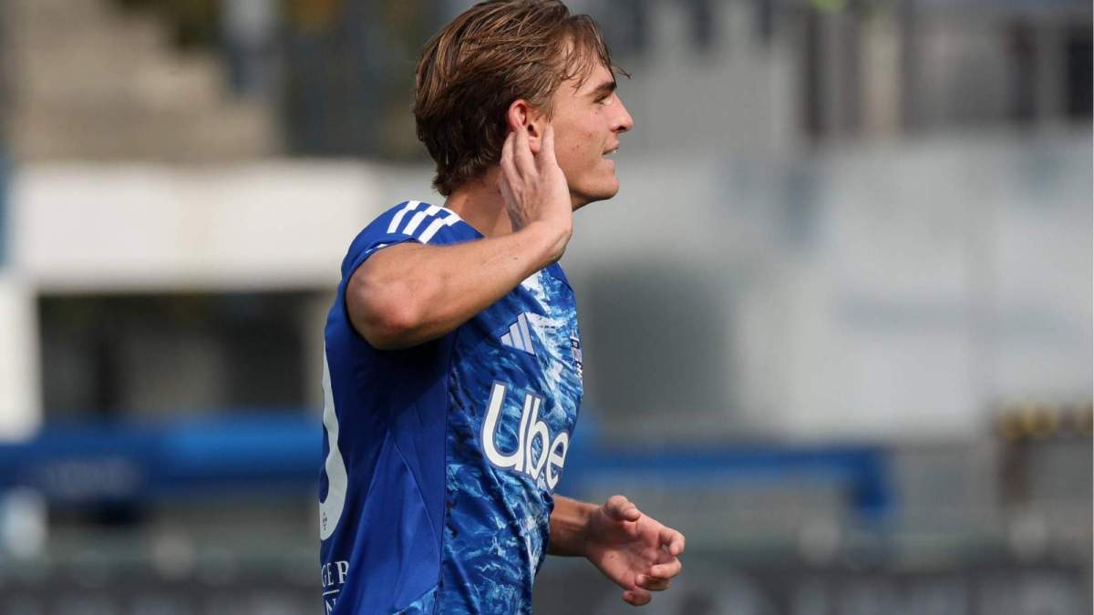 Nico Paz, celebrando un gol durante un partido de esta campaña con el Como. Nico Paz, celebrando un gol durante un partido de esta campaña con el Como.