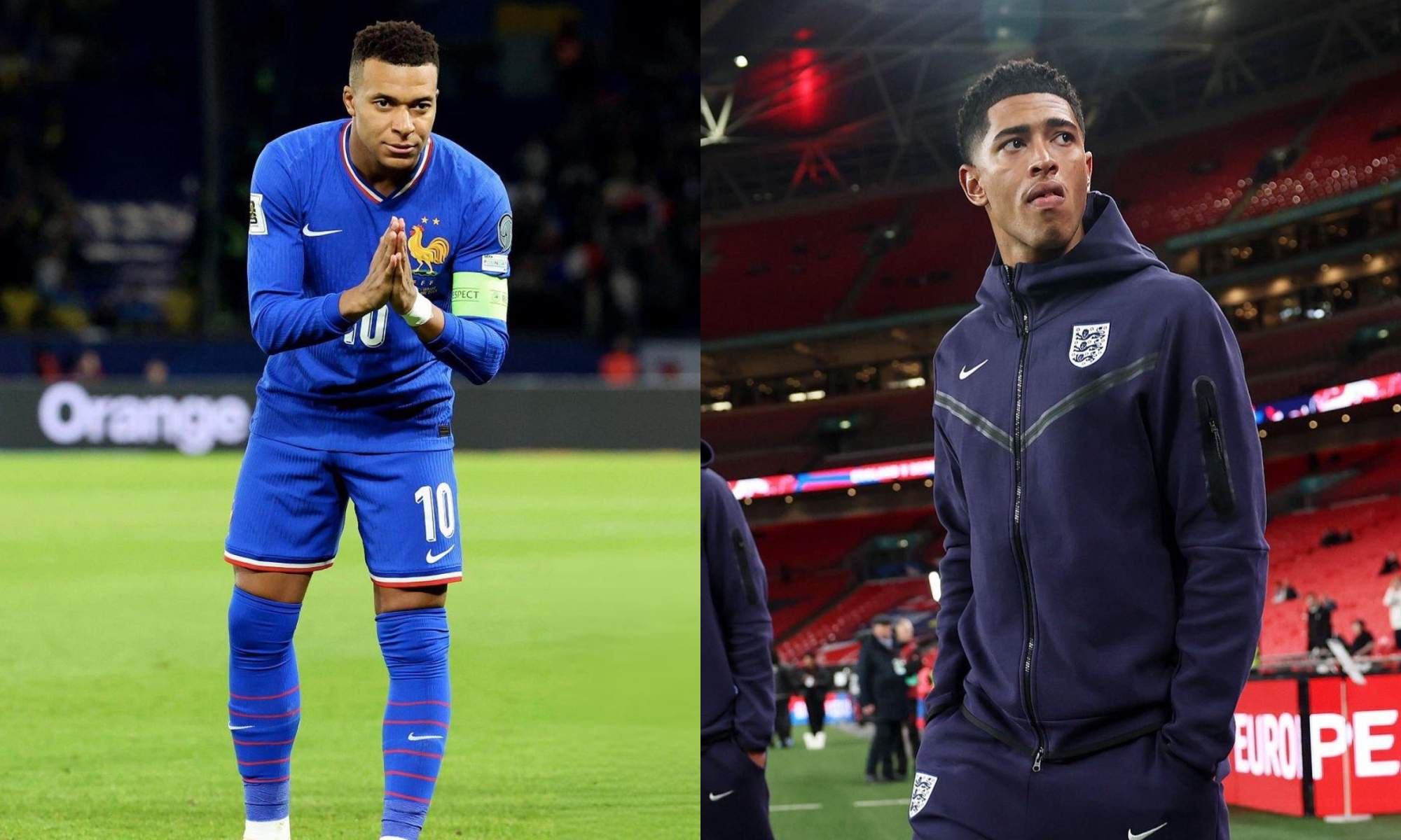 Kylian Mbappé ha anotado un 'doblete' con Francia y Jude Bellingham fue suplente con Inglaterra, en el primer 'round' de este nuevo 'parón' internacional. Kylian Mbappé ha anotado un 'doblete' con Francia y Jude Bellingham fue suplente con Inglaterra, en el primer 'round' de este nuevo 'parón' internacional.