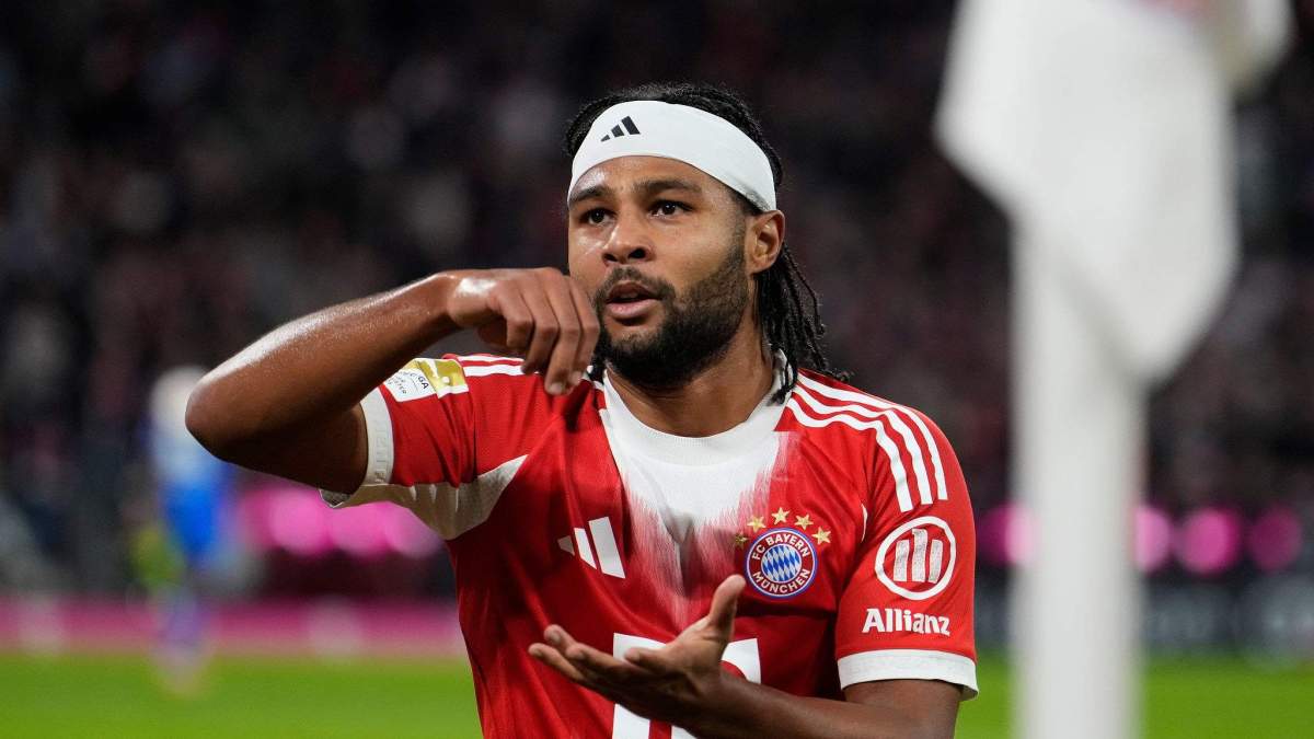 Serge Gnabry celebrando un gol con el Bayern Múnich. Serge Gnabry celebrando un gol con el Bayern Múnich.