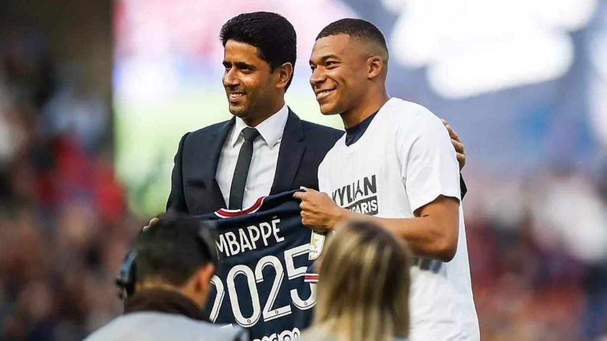 Mbappé y Al-Khelaïfi Mbappé y Al-Khelaïfi