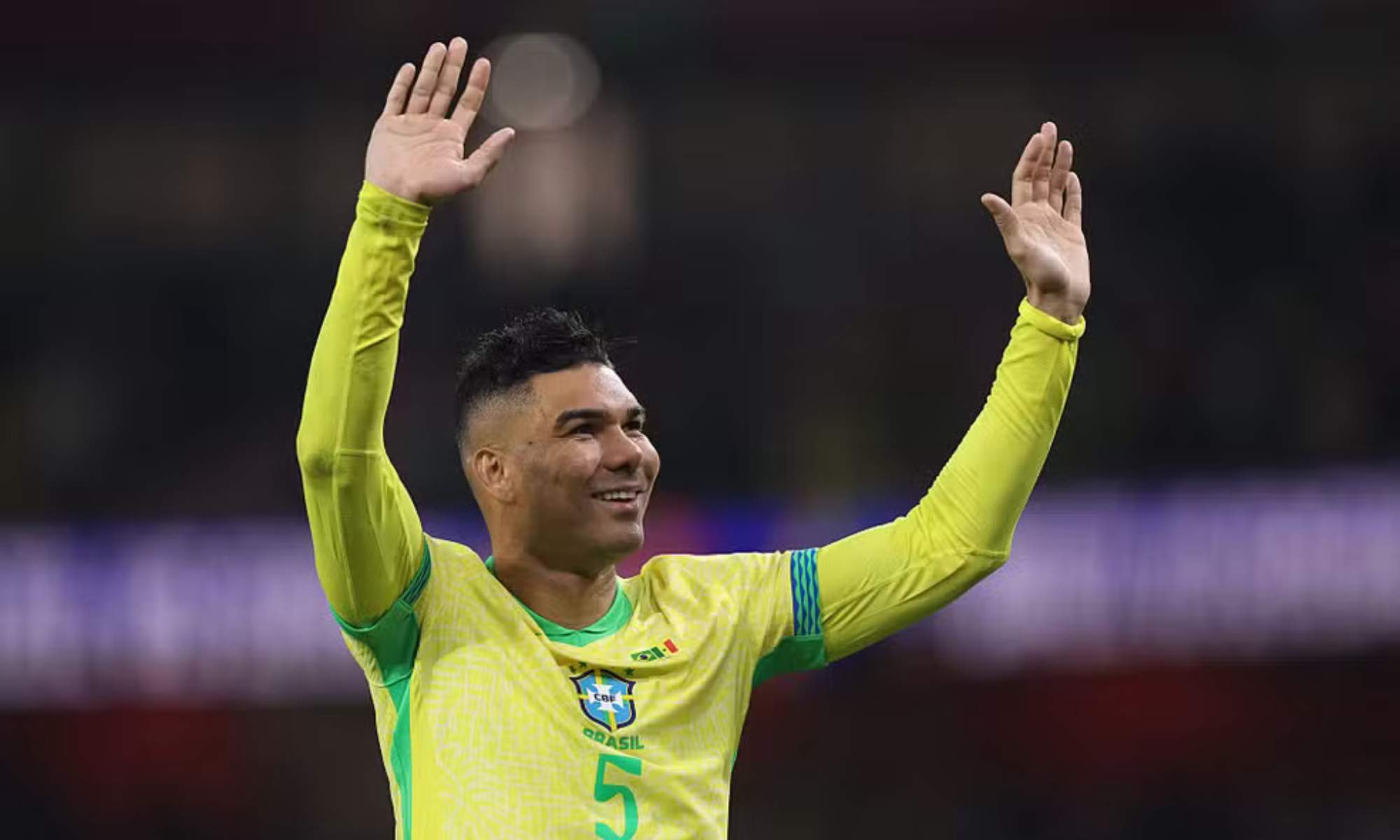 Casemiro, durante el partido de este sábado de Brasil ante Senegal.
