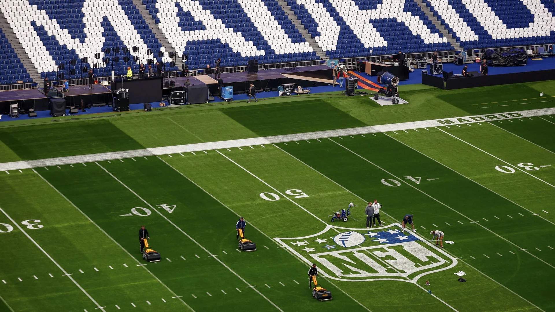 Así es el nuevo césped del Bernabéu que van a poner tras la NFL: 18 centímetros e híbrido