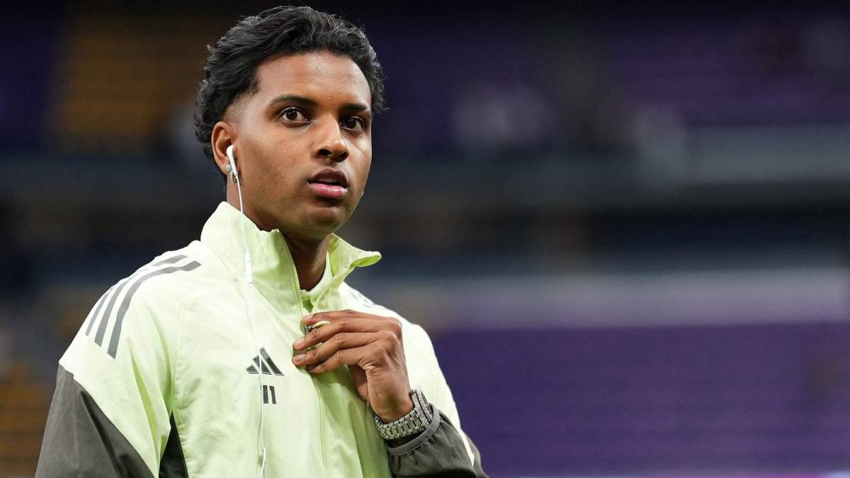 Rodrygo Goes en la previa de un partido del Real Madrid. Rodrygo Goes en la previa de un partido del Real Madrid.