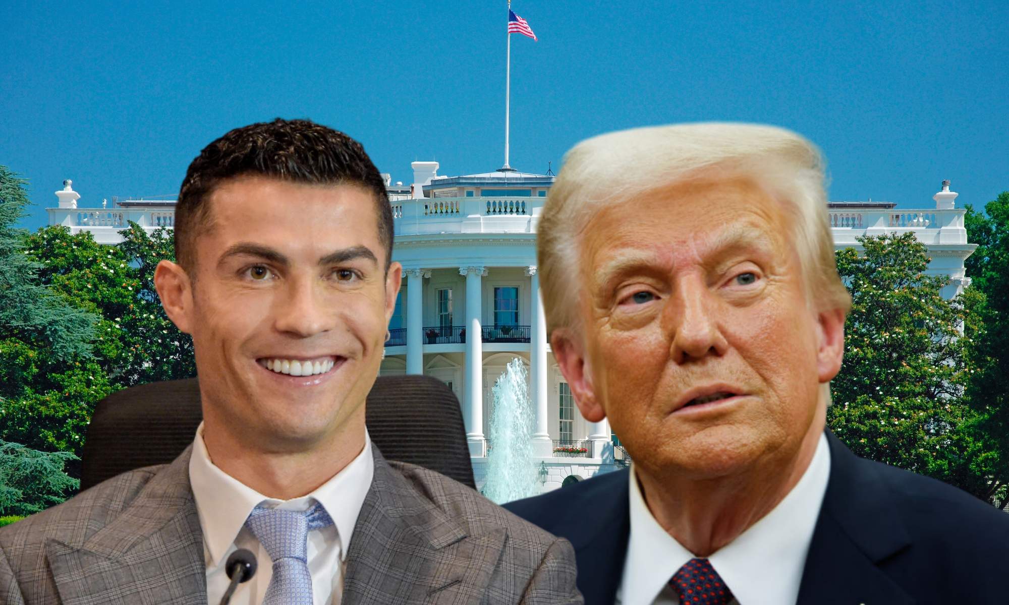 Cristiano Ronaldo se verá las caras con Donald Trump en la Casa Blanca.