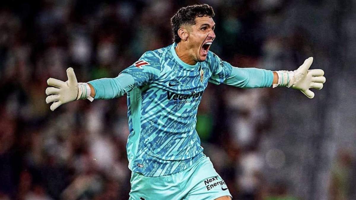 Matías Dituro celebrando con el Elche