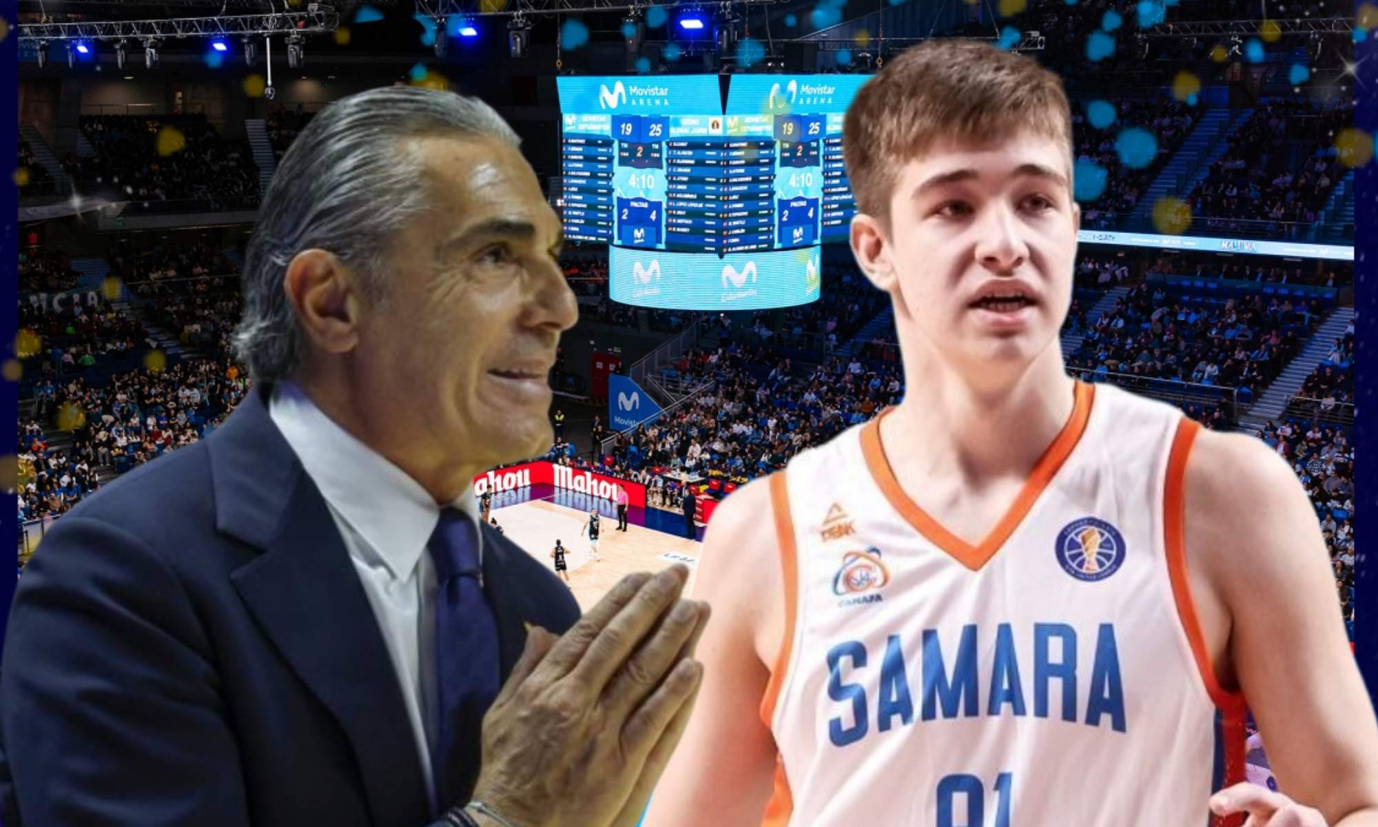 Sergio Scariolo está dando las primeras oportunidades a Egor Amosov con el primer equipo después de que el Madrid lo fichara durante este verano.