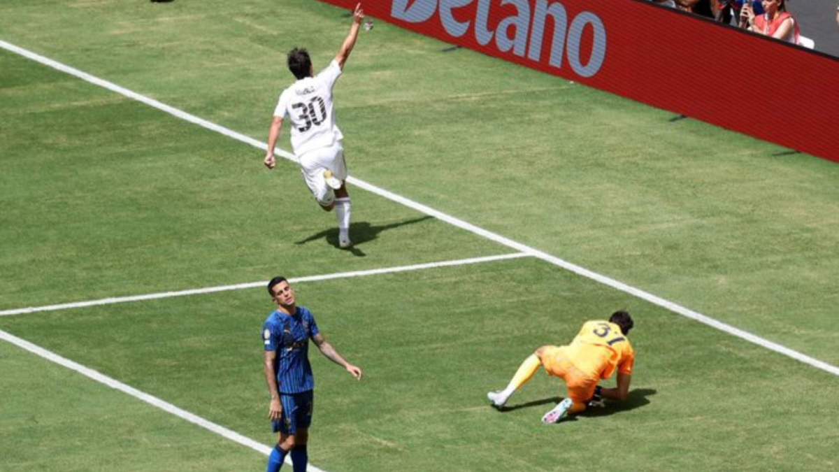 Gonzalo García celebrando su gol contra el Al Hilal Gonzalo García celebrando su gol contra el Al Hilal