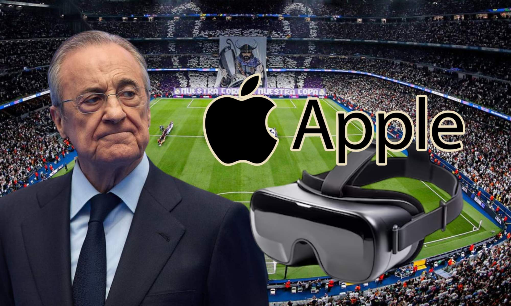 Florentino Pérez ha empezado a desgranar el acuerdo con Apple por el proyecto 'Bernabéu Infinito'.