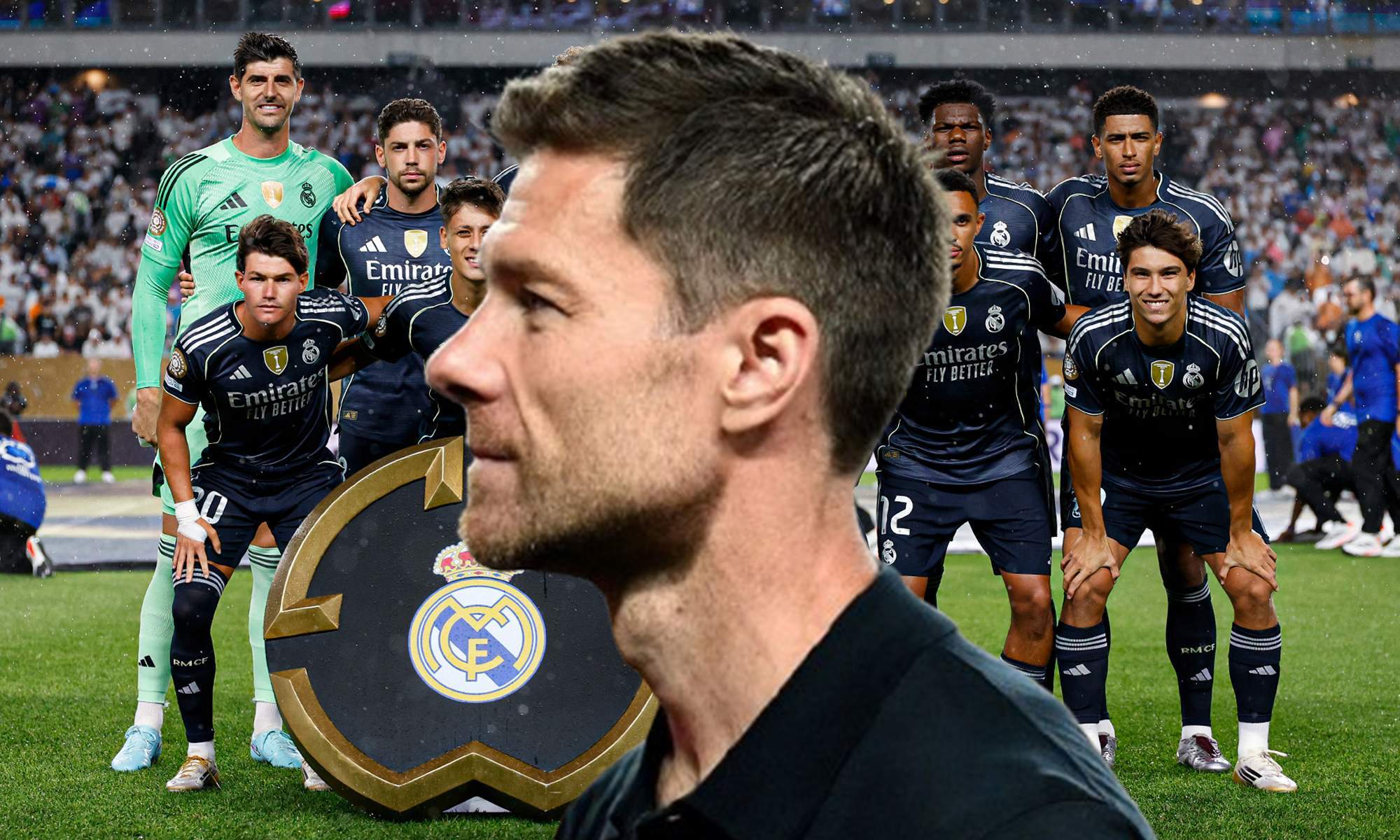 Xabi Alonso y un once del Real Madrid en el Mundial de Clubes.