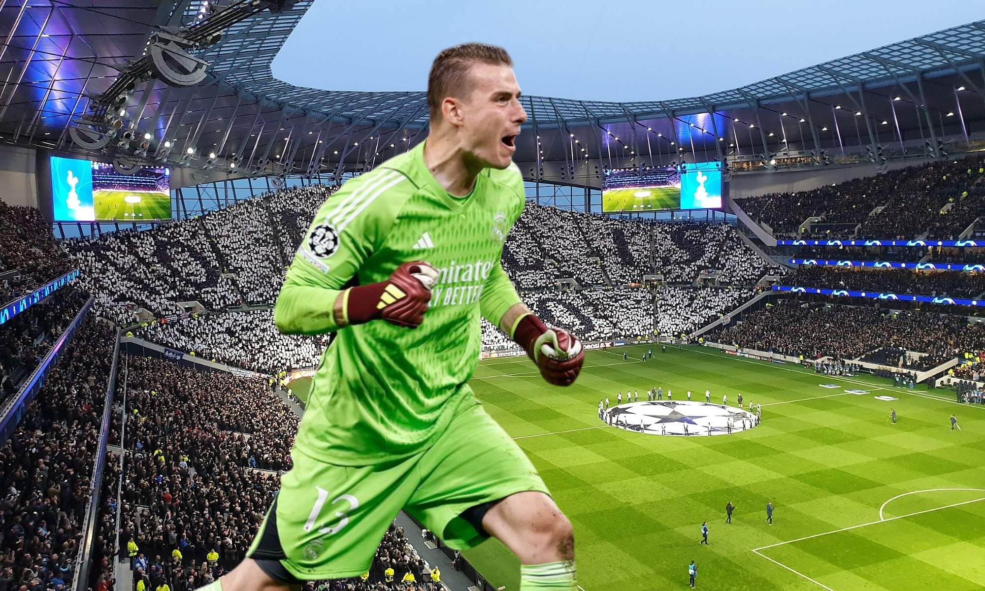 El Tottenham quiere fichar a Lunin en enero