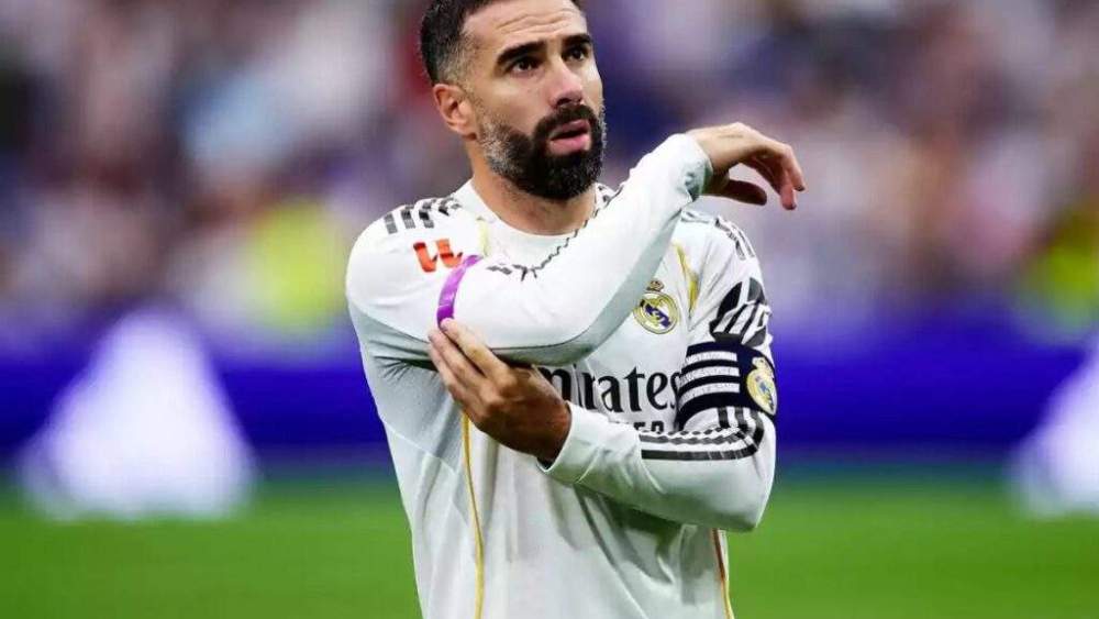 Dani Carvajal en un partido del Real Madrid.
