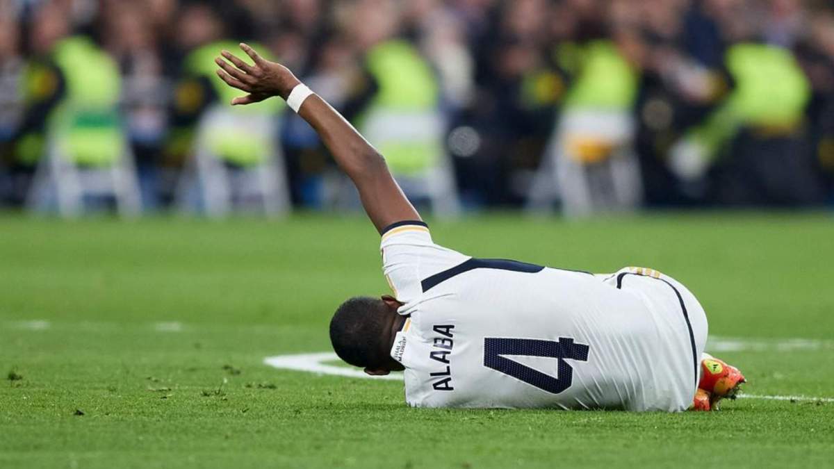 Alaba en el momento de su dura lesión en diciembre del 2023 (1) Alaba en el momento de su dura lesión en diciembre del 2023 (1)