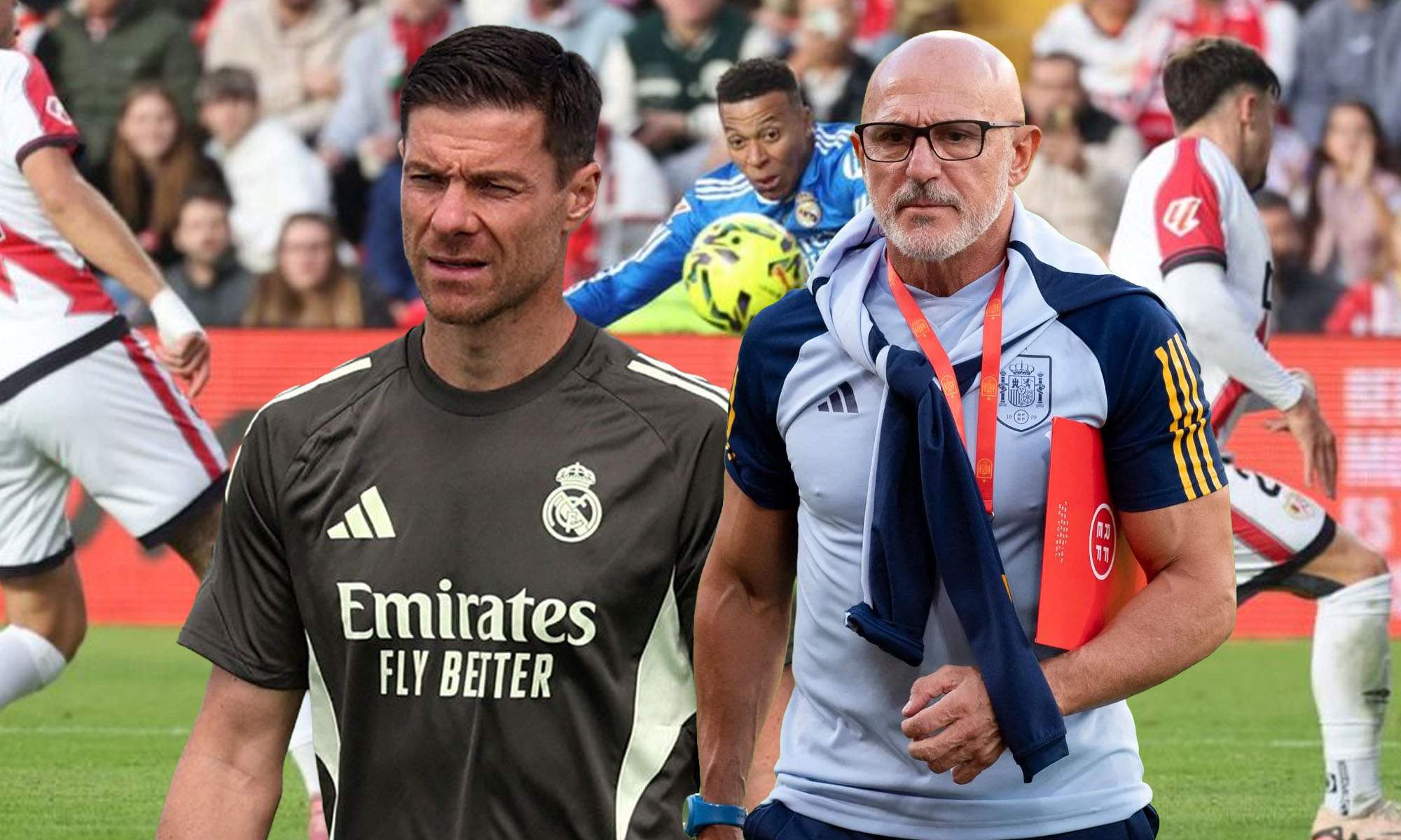 Xabi con Luis de la Fuente