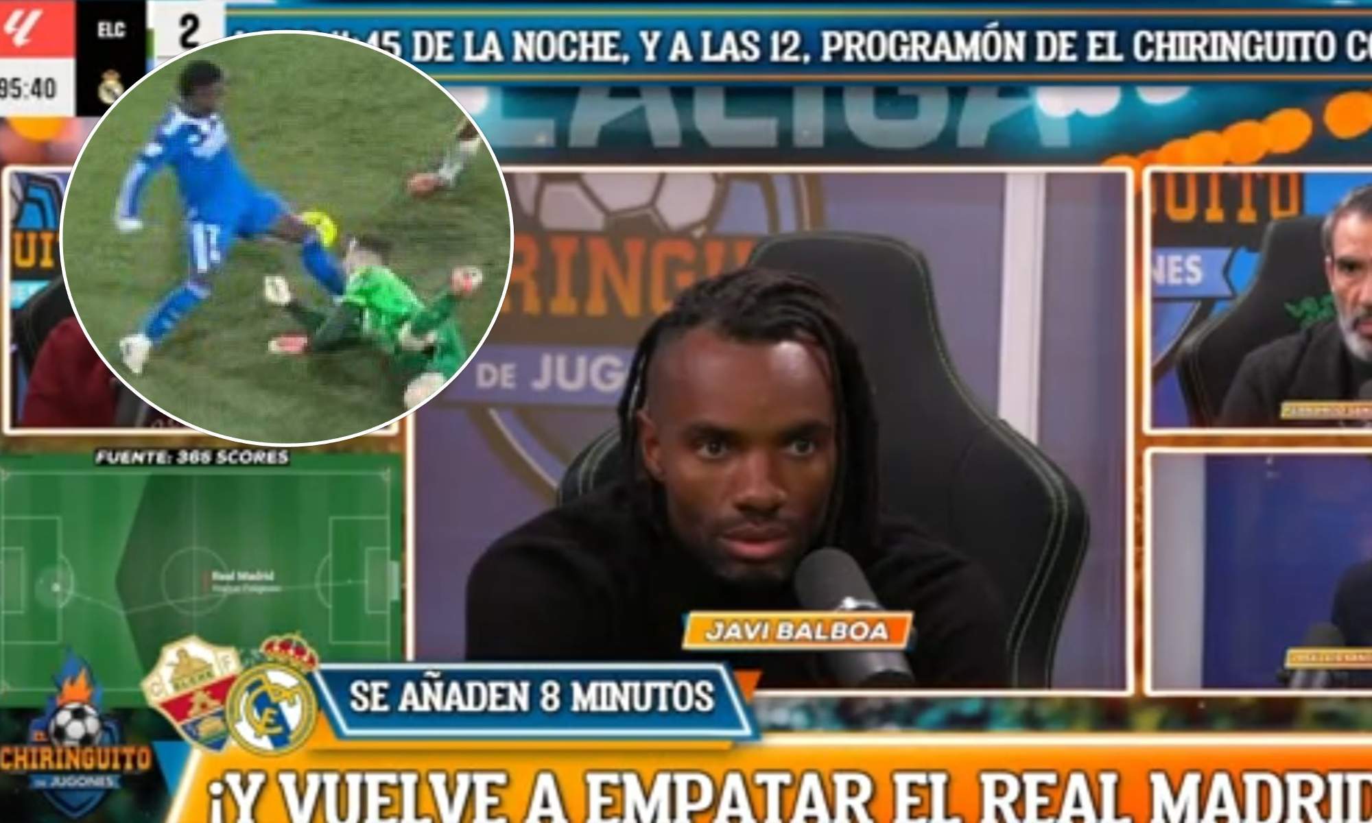 Balboa se moja sobre el choque de Vini a Iñaki Peña: "El golpe y la sangre..."