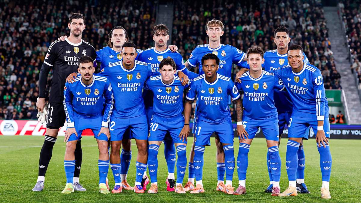 Once del Real Madrid en el partido contra el Elche. 