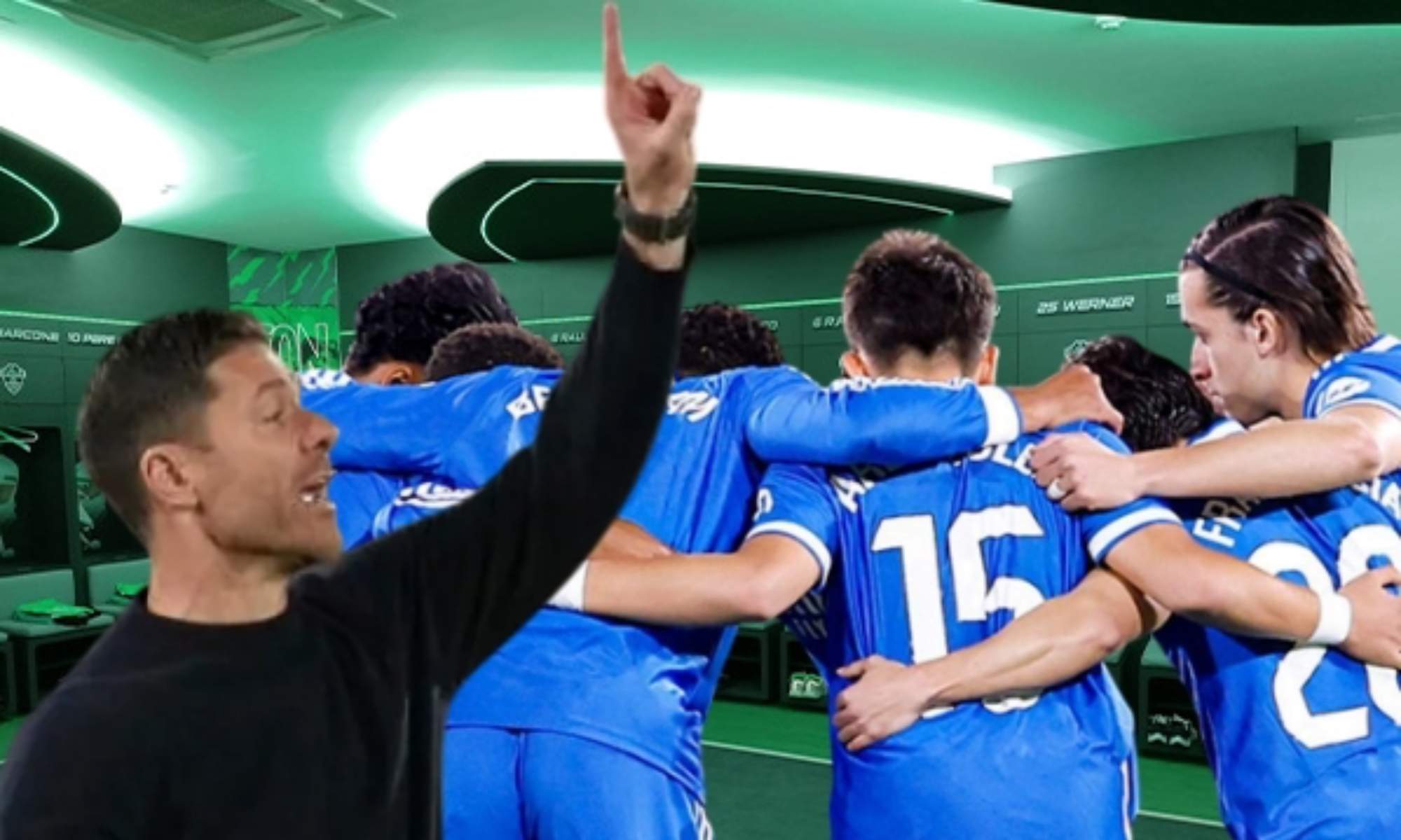 Xabi Alonso habló con sus jugadores tras el empate en Elche, remarcándoles la falta de intensidad.