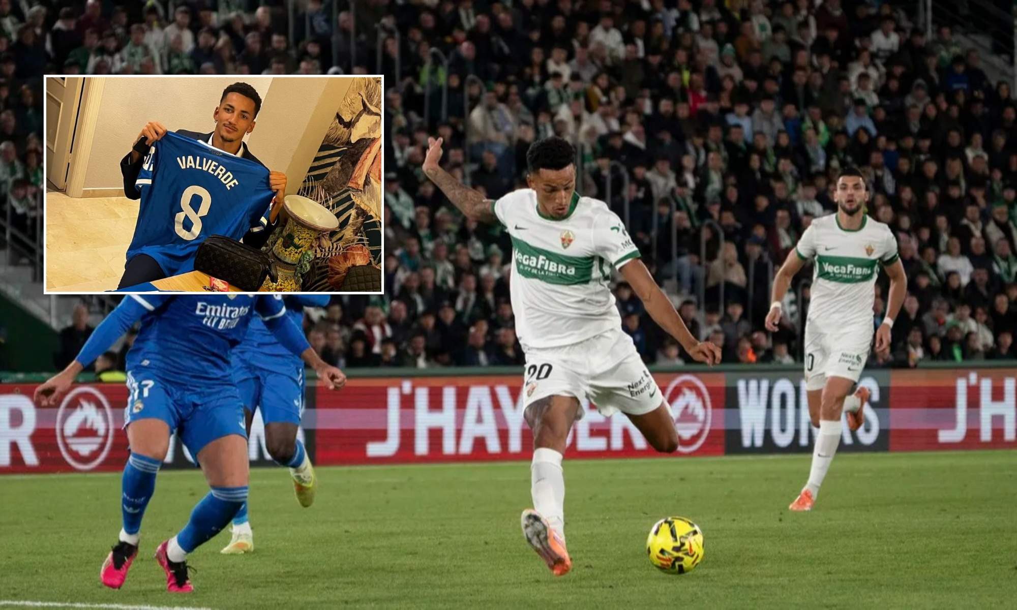 Álvaro Rodríguez se llevó 4 camisetas de jugadores del Madrid: ni de Vinicius ni de Mbappé