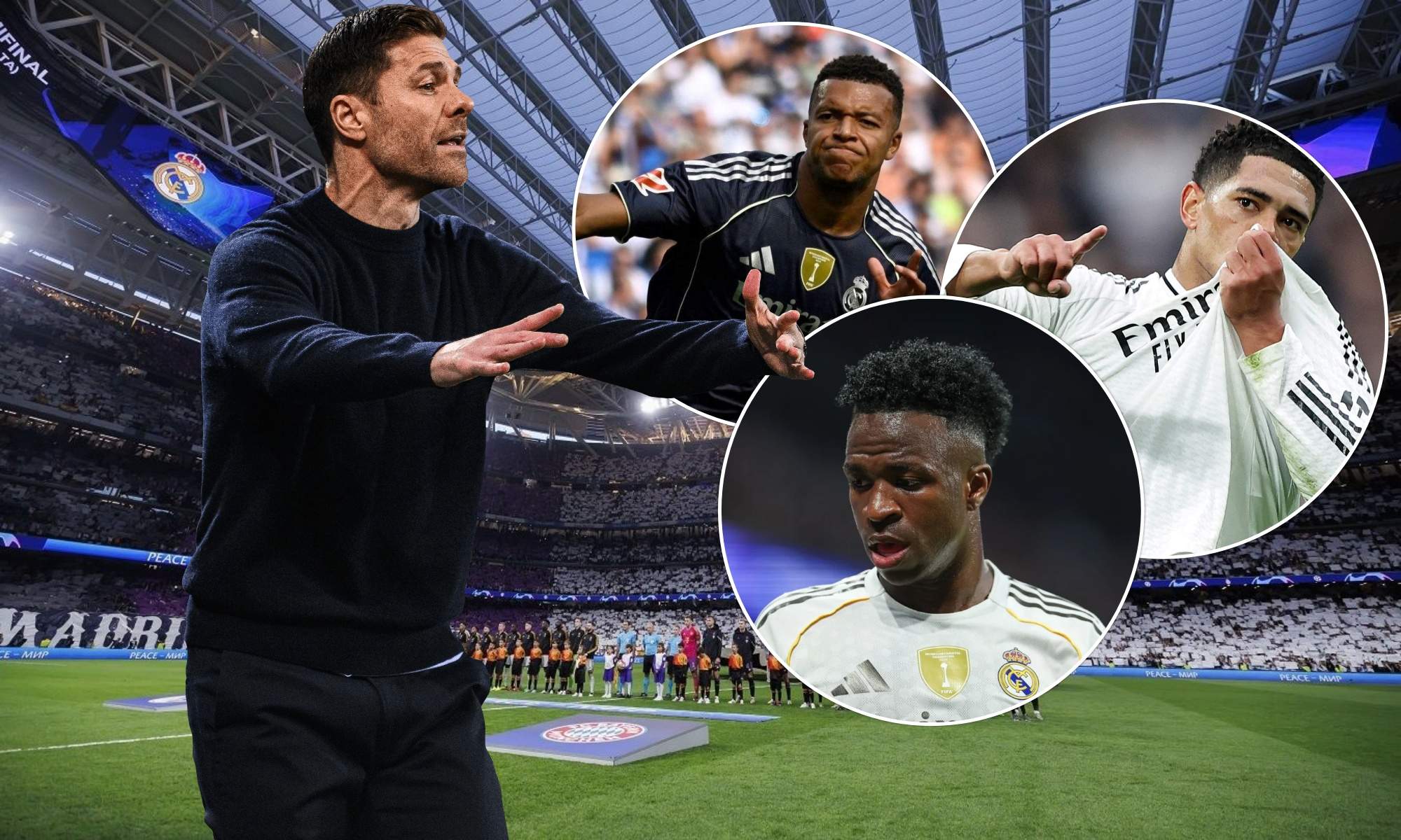 El puzle de Xabi Alonso se tambalea al juntar a Mbappé, Bellingham y Vinicius