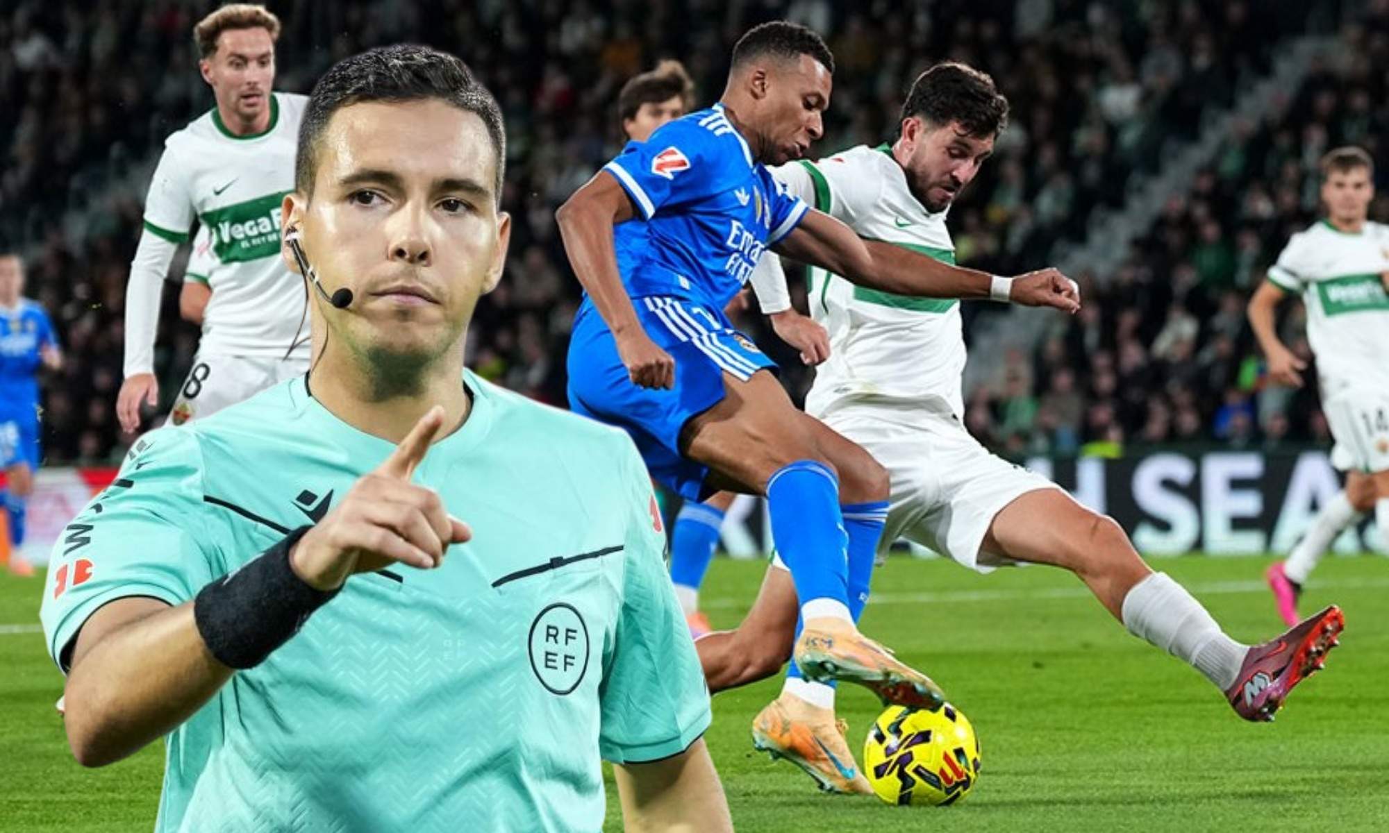 'Rajada' de los árbitros por lo que pasó durante el Elche - Real Madrid: "Somos los payasos"