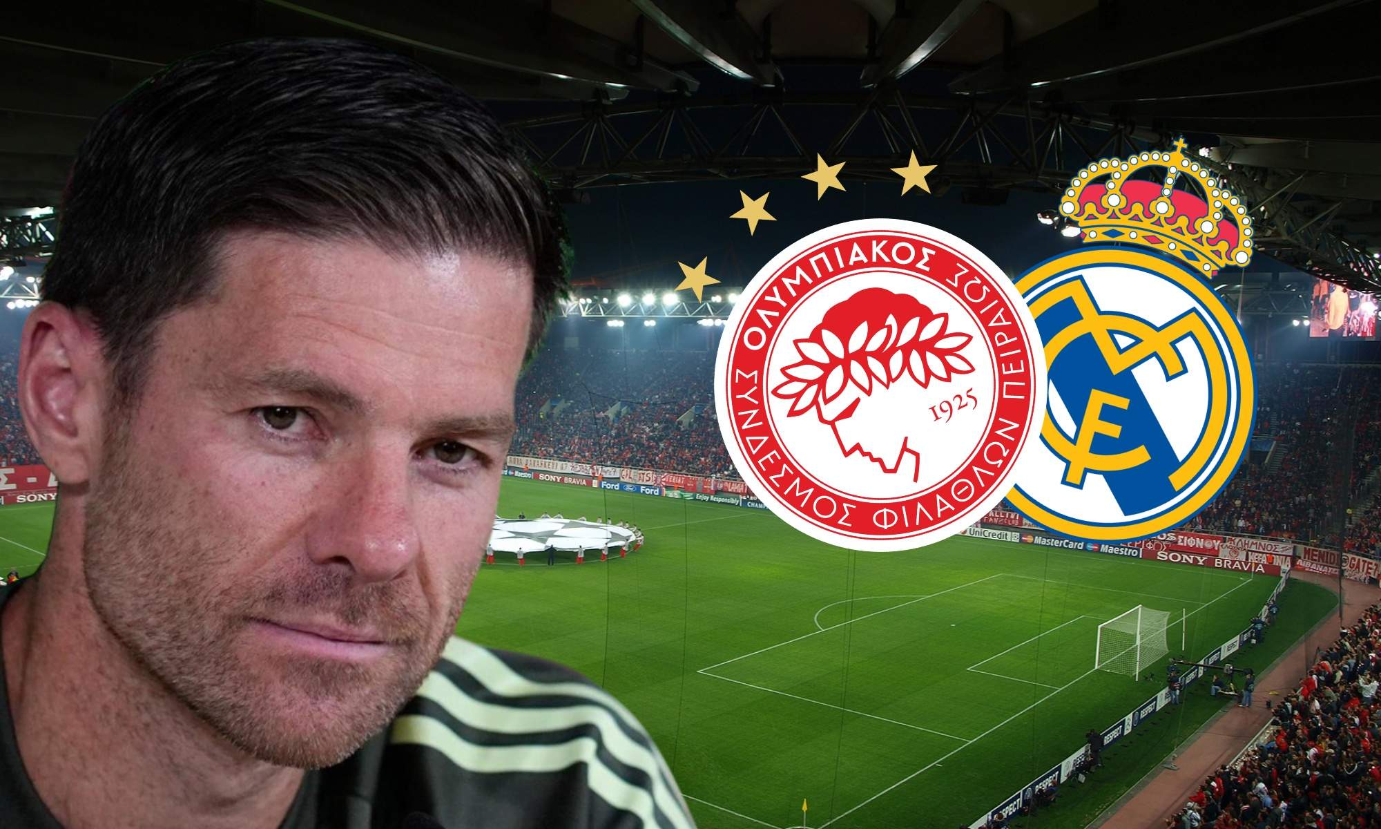 Posibles alineaciones de Olympiacos y Real Madrid: Xabi va a meter 5 cambios
