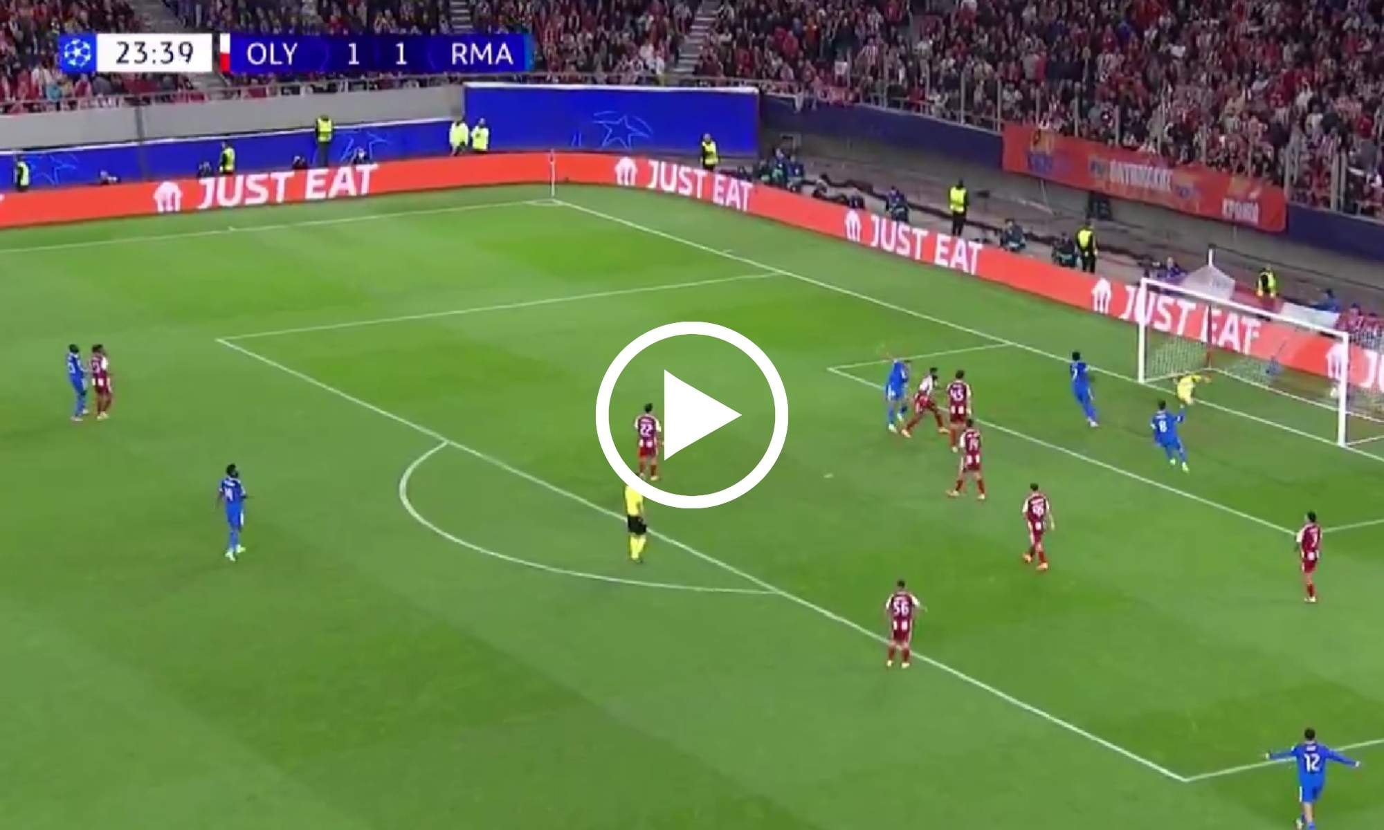 Mbappé pone al Real Madrid por delante ante el Olympiacos