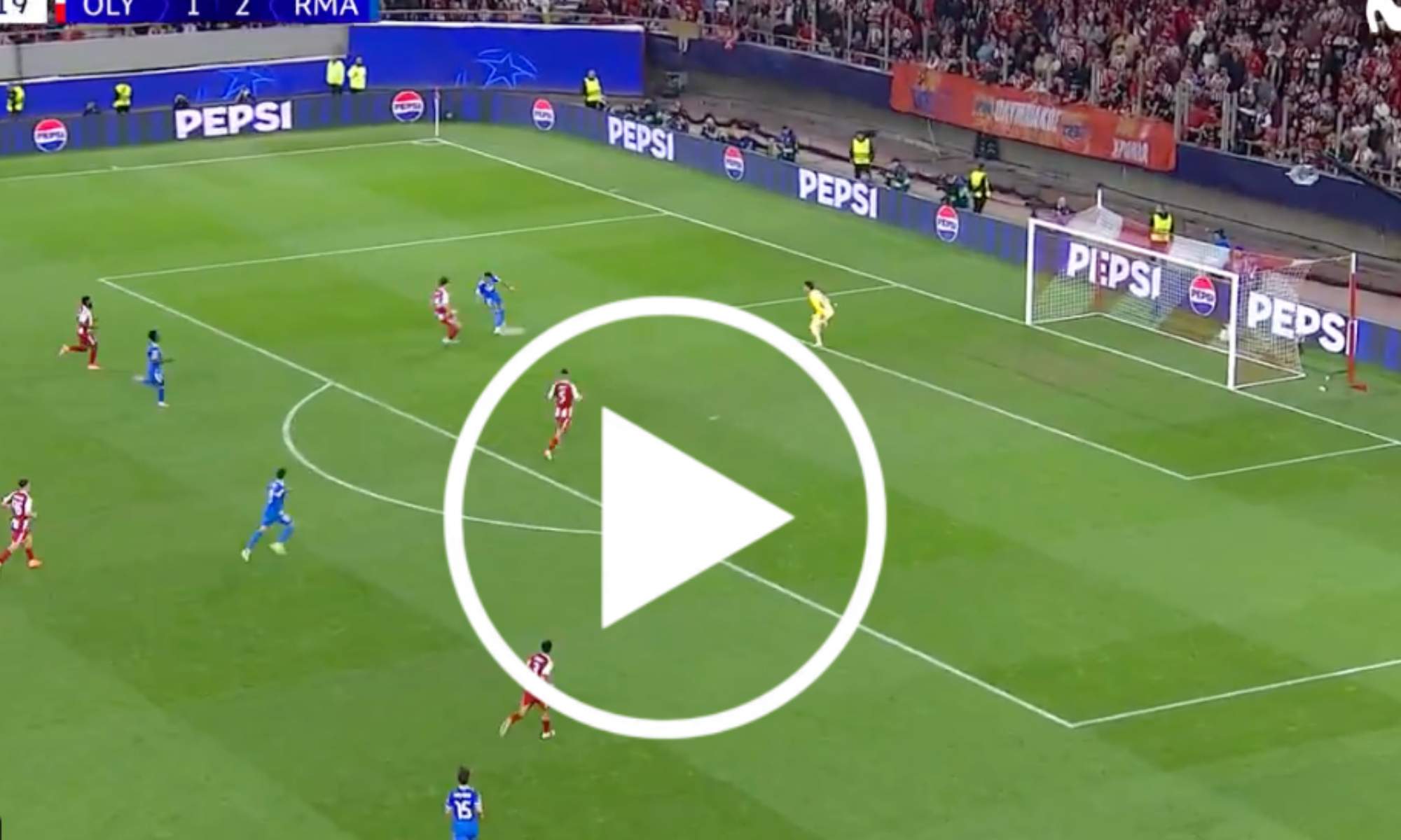 Kylian Mbappé ha anotado el tercer gol del Real Madrid contra el Olympiacos.