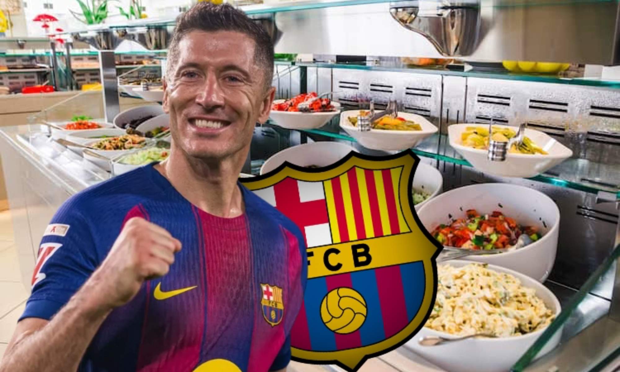 Robert Lewandowski vuelve a dejar por los suelos la imagen del Barça, que tuvo que recortar hasta la alimentación de sus jugadores.