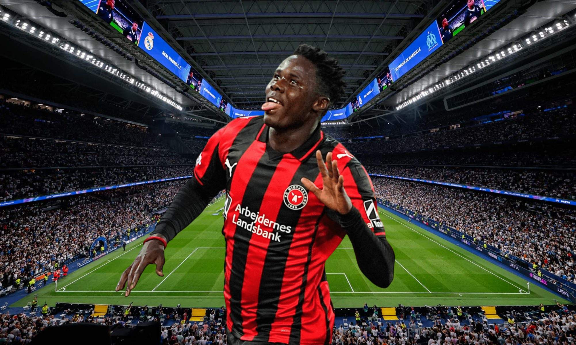 Franculino Djú seguido por el Real Madrid