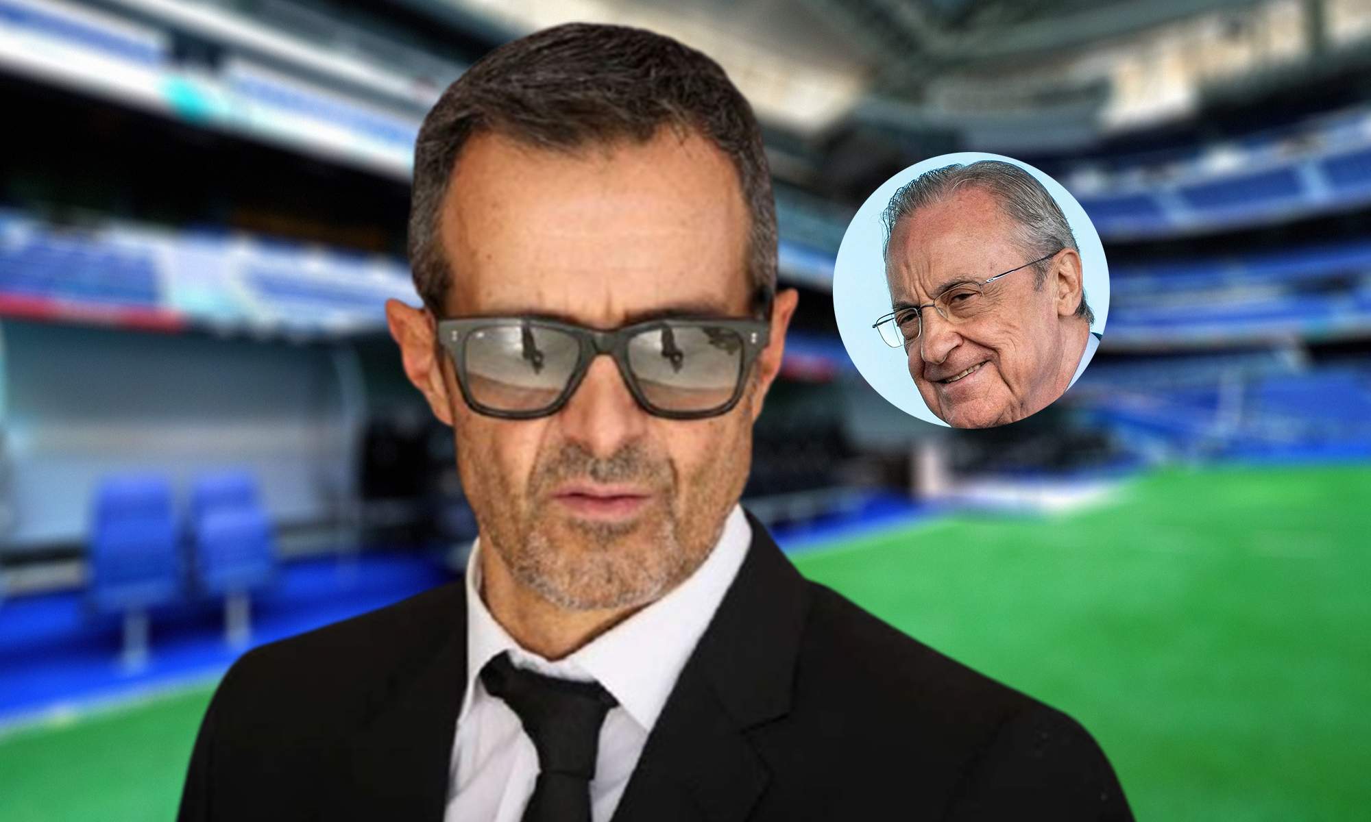Jorge Mendes, Florentino Pérez y el Santiago Bernabéu.