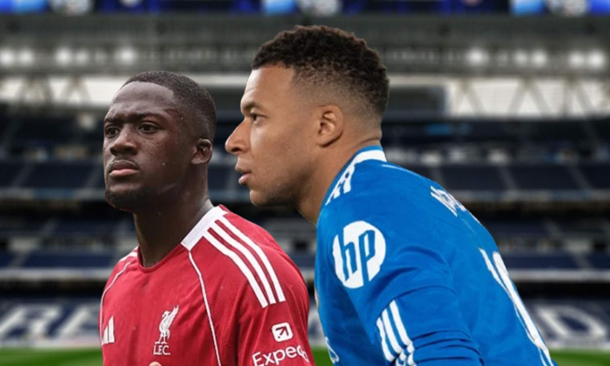 Kylian Mbappé, Ibrahima Konaté y el Santiago Bernabéu.