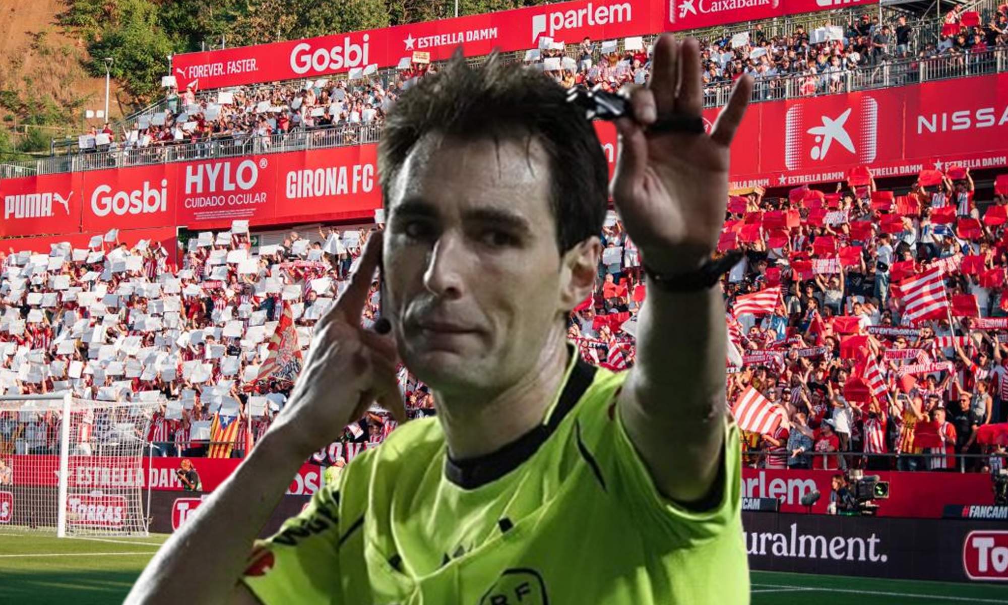 Ricardo De Burgos Bengoetxea y el campo del Girona.