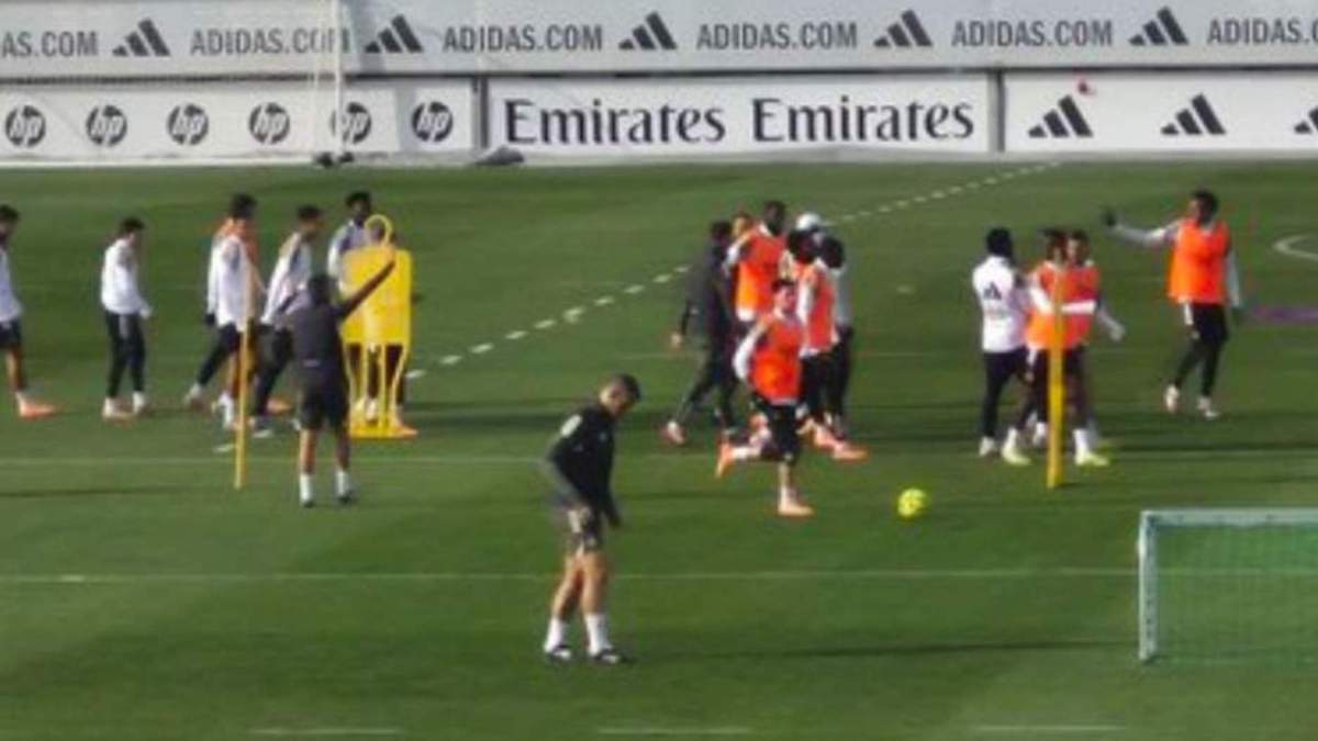 Entrenamiento del Real Madrid previo al partido frente al Girona Entrenamiento del Real Madrid previo al partido frente al Girona