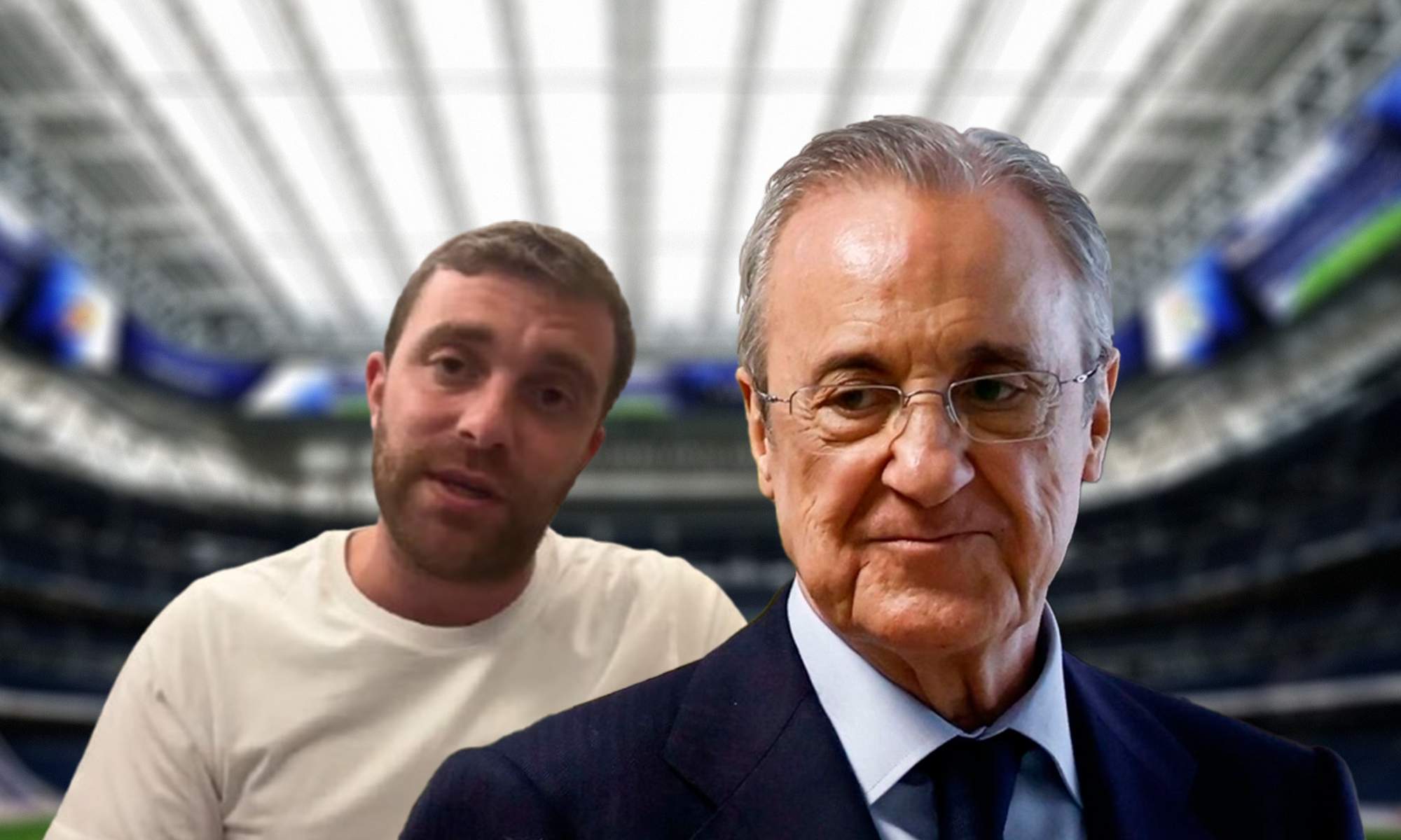 Florentino Pérez, Fabrizio Romano y el Santiago Bernabéu.