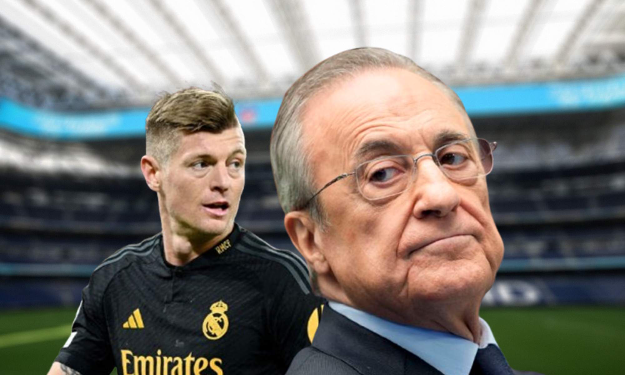 Florentino Pérez, Toni Kroos y el Santiago Bernabéu.