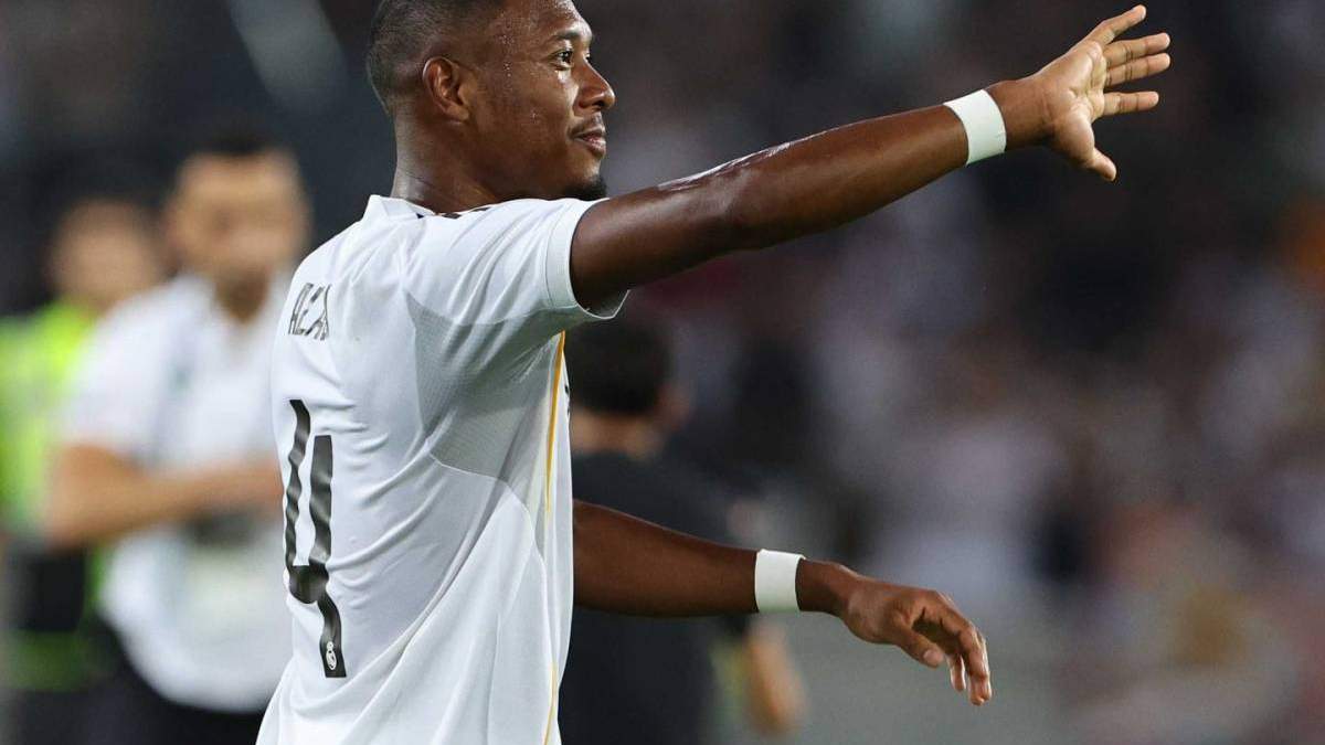 David Alaba jugando un partido con el Real Madrid. David Alaba jugando un partido con el Real Madrid.