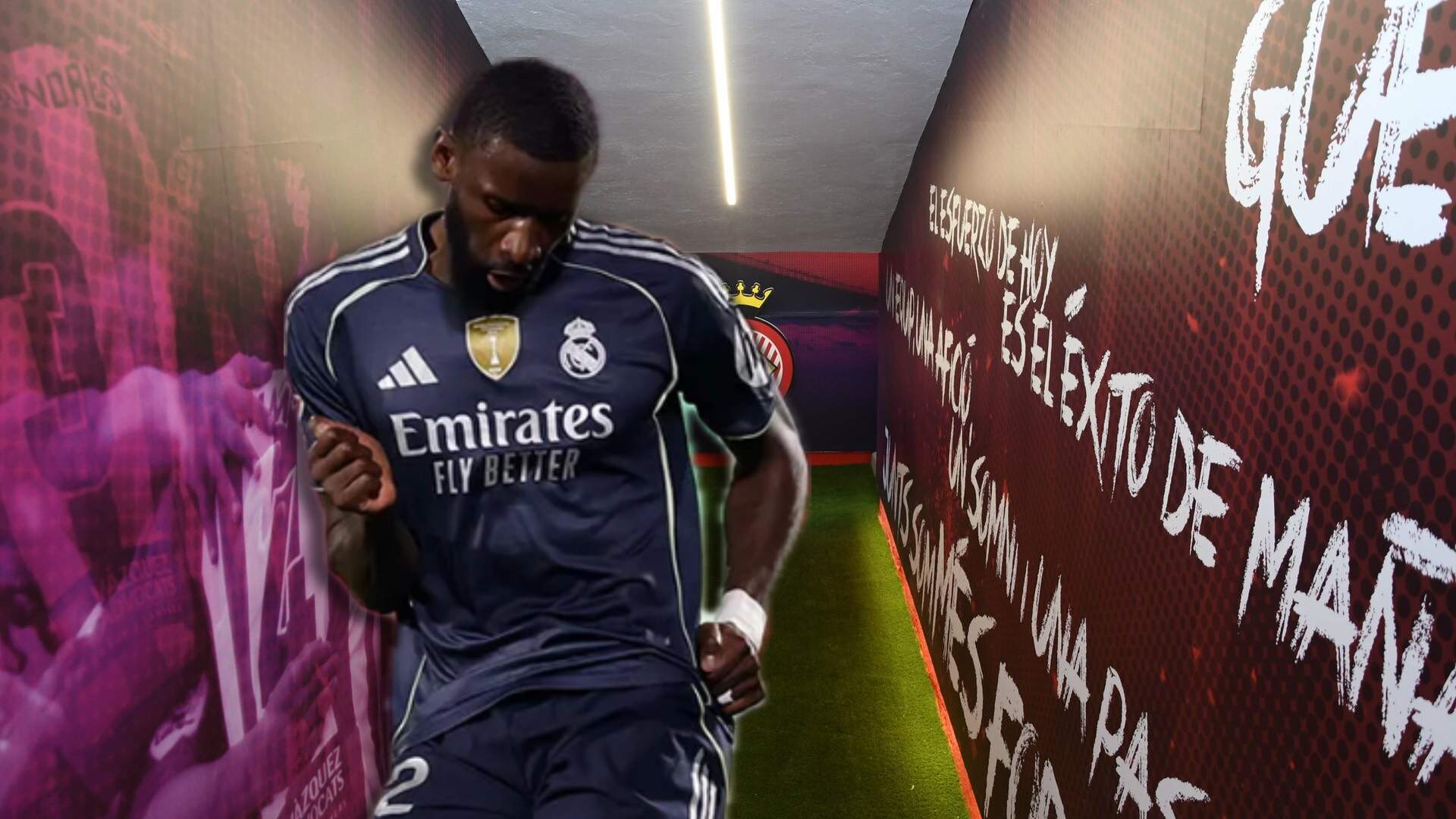 Rudiger se marchó indignado y se puso a gritar en el túnel: “Es un g…”