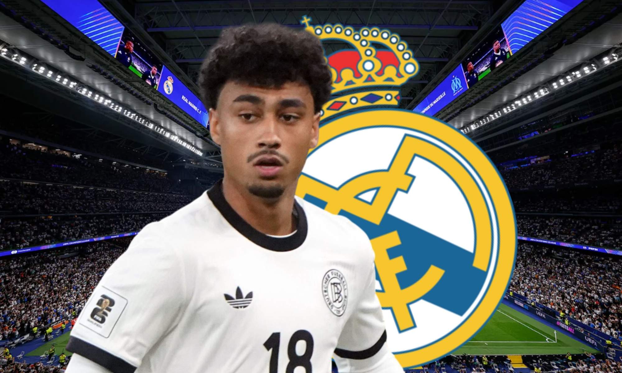 Nathaniel Brown, ojeado por el Real Madrid