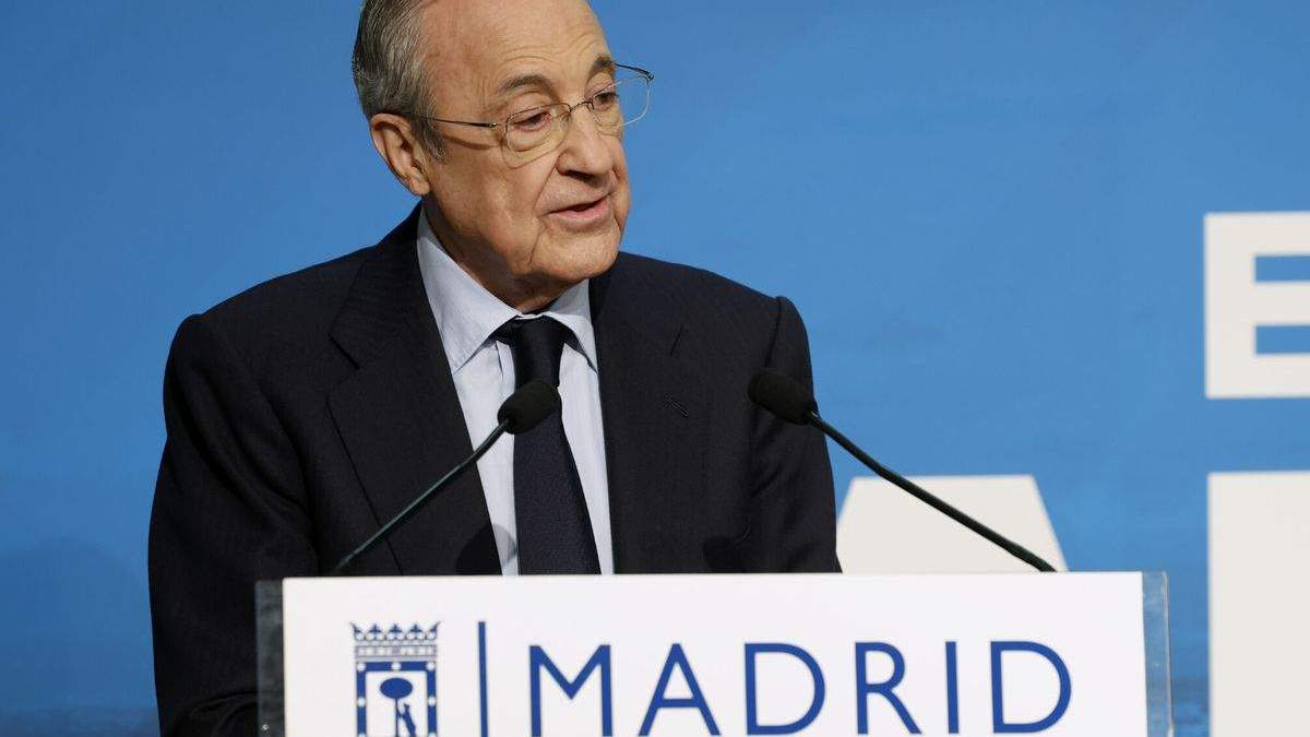 Florentino Pérez en un acto en Madrid. Florentino Pérez en un acto en Madrid.