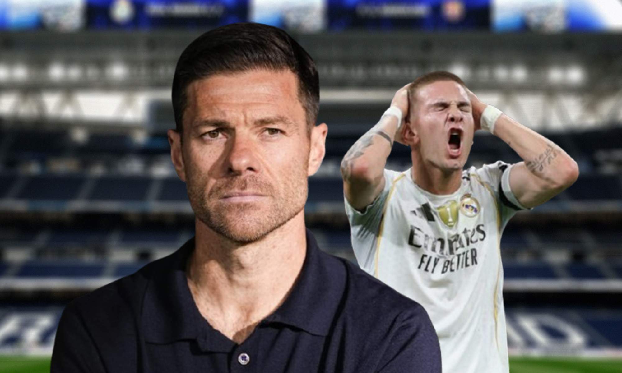 Xabi Alonso, Franco Mastnatuono y el Santiago Bernabéu.