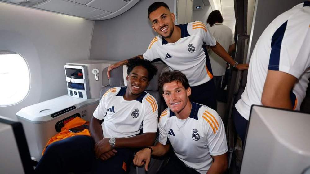 Dani Ceballos, Fran García y Endrick. Dani Ceballos, Fran García y Endrick.